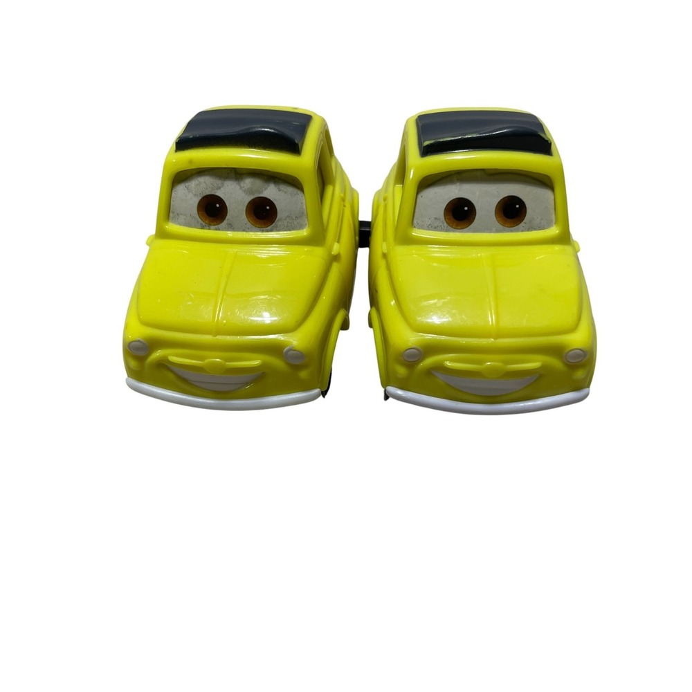Disney Pixar Cars‎ Luigi Mini Racer Fiat 500 Yellow Italian Vintage (2)